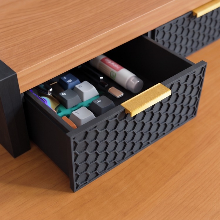 Ergonomik Çekmeceli Monitör Yükseltici Stand - Monitor Riser With Drawers