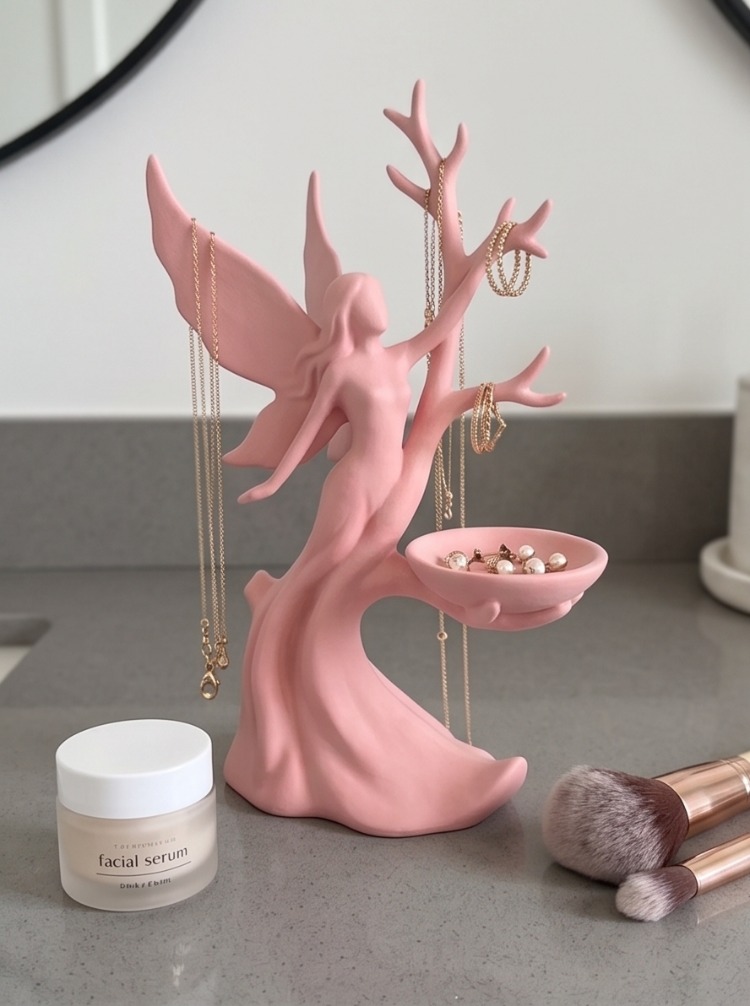 Fairy Tree Dekoratif Takı Standı - Kolye, Küpe ve Yüzük Düzenleyici