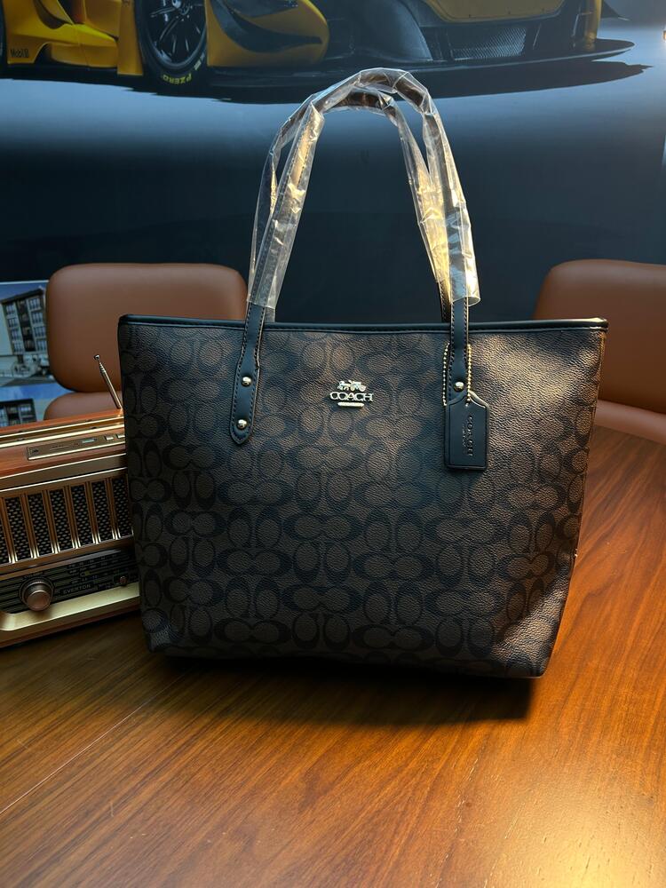 Coach Signature Tote Bag Acı Kahve