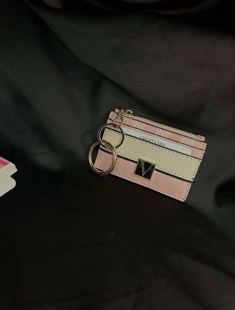 Victoria Secret Card Holder – Pembe & Krem