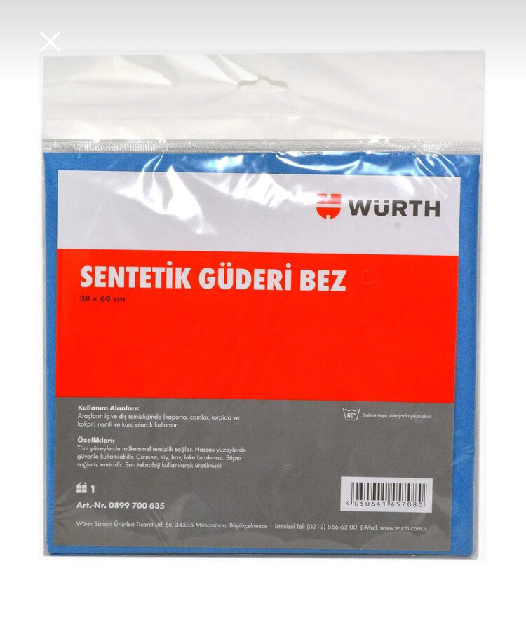WÜRTH GÜDERİ BEZ 38x60