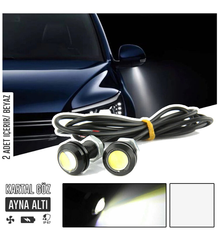 AYNA ALTI LED (BEYAZ) çift