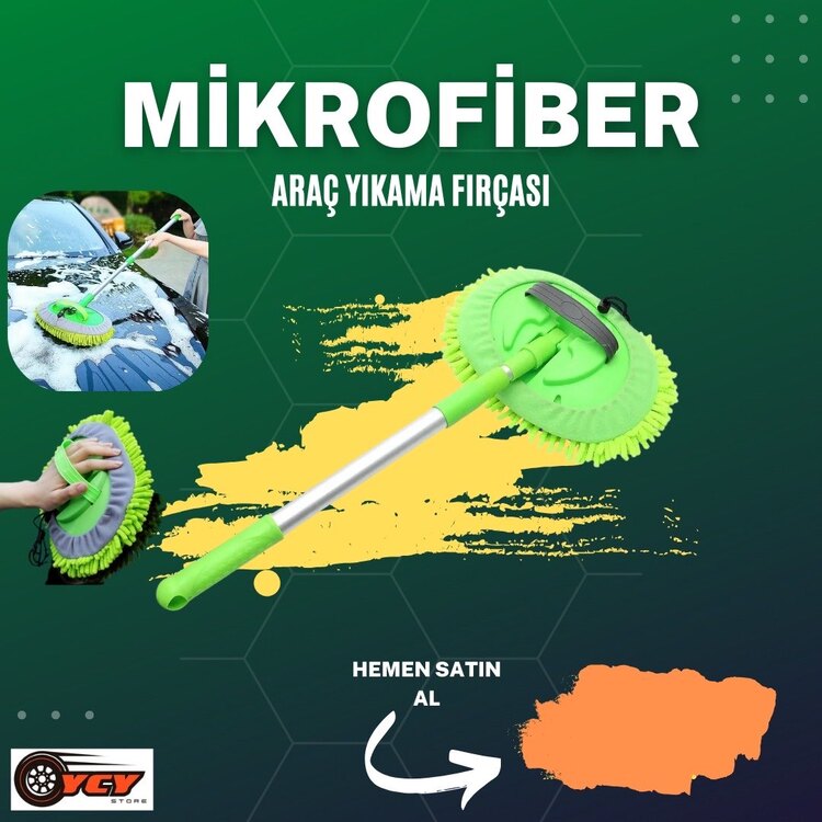 ARAÇ YIKAMA MOP +1 yedek başlık hediyeli