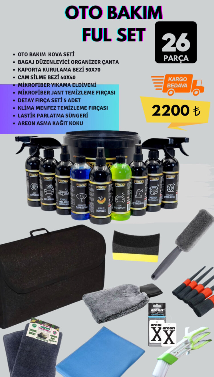 OTO BAKIM FUL SET (26 parça)
