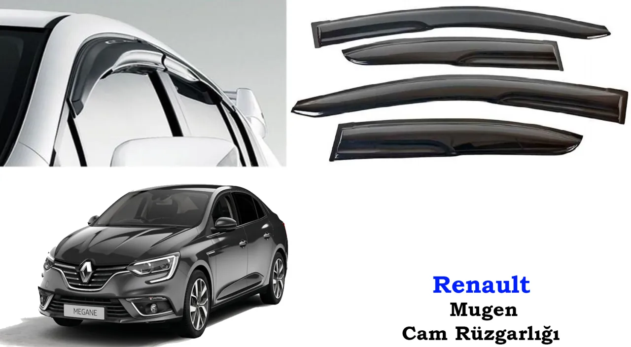 Perflex Polikarbon Kırılmaz Rüzgarlık V2 Renault Megane 4 Sedan Avant 2016+
