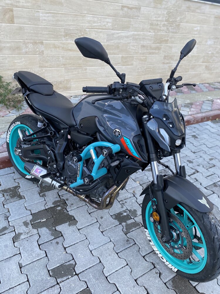 YAMAHA MT07 6LI KORUMA DEMİRİ 2014-2024 TURKUAZ