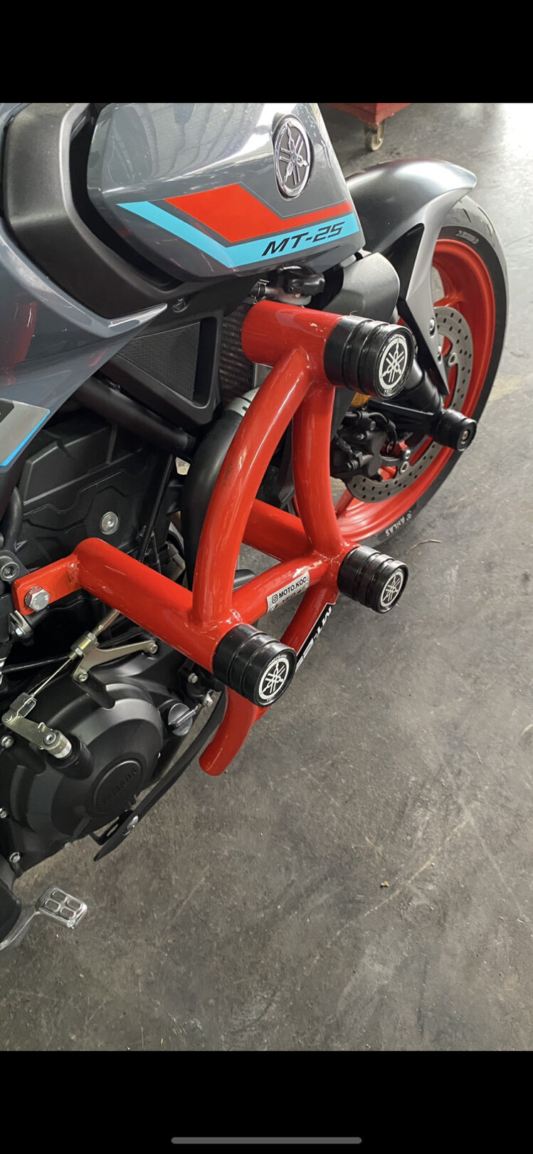 YAMAHA MT25 6LI KORUMA DEMİRİ 2014-2024 ICE FLUO