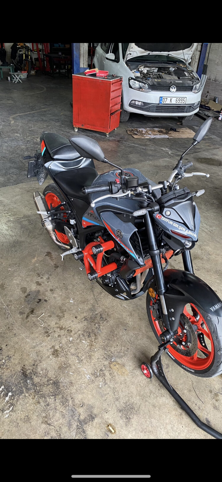 YAMAHA MT25 6LI KORUMA DEMİRİ 2014-2024 ICE FLUO