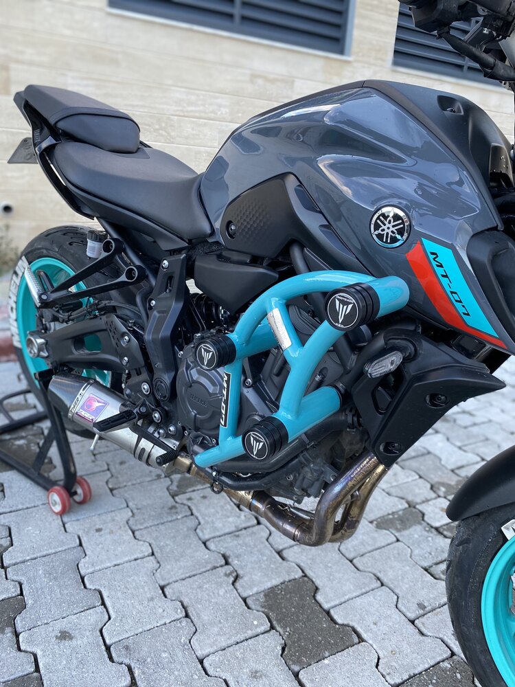 YAMAHA MT07 6LI KORUMA DEMİRİ 2014-2024 TURKUAZ