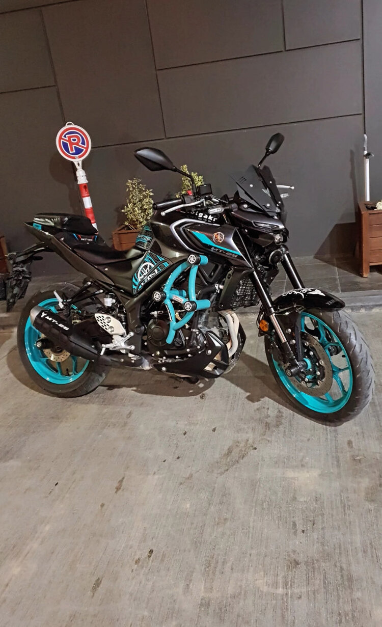 YAMAHA MT25 6LI KORUMA DEMİRİ 2014-2024 TURKUAZ