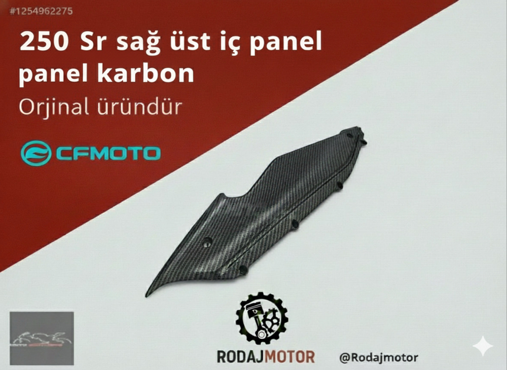 CF MOTO 250 SR SAĞ ÜST İÇ PANEL KARBON
