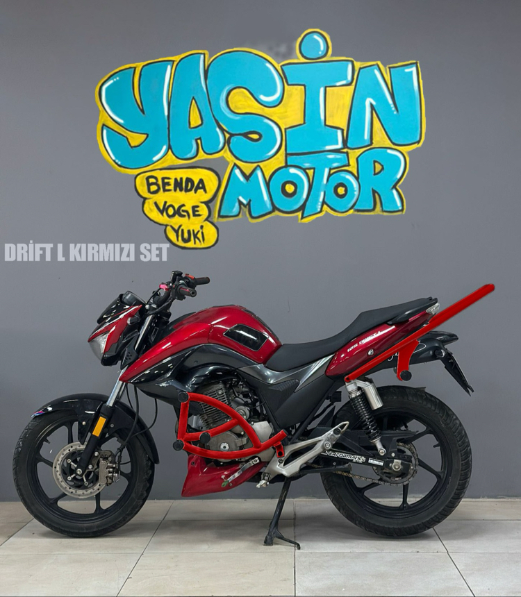 DRİFT L 125 CC ÖZEL ÜRETİM 6 TAKOZLU ÖN ARKA KORUMA DEMİRİ 
