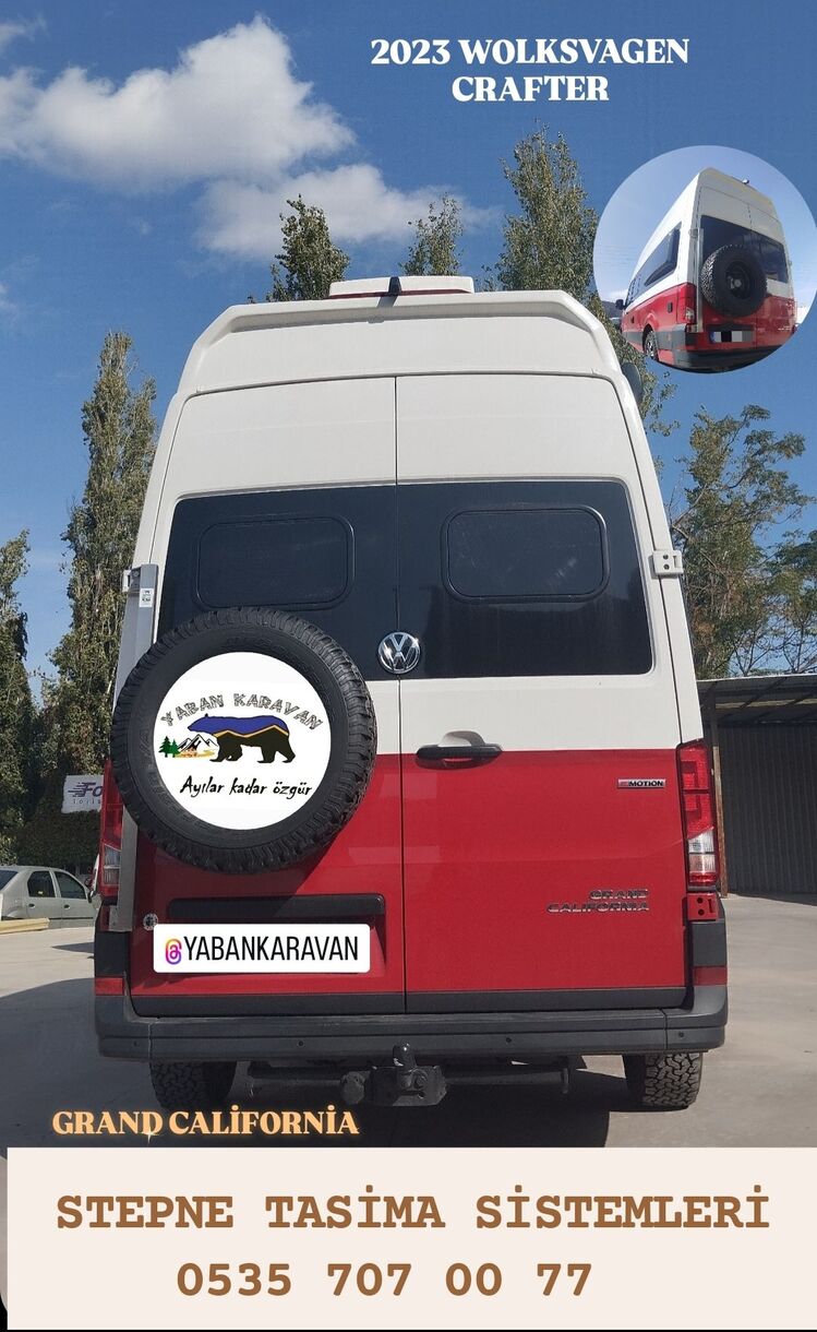 wolsvagen crafter Grand california stepne tasima aparati