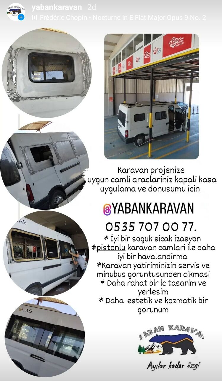 Camli arac kapali kasa donusumu