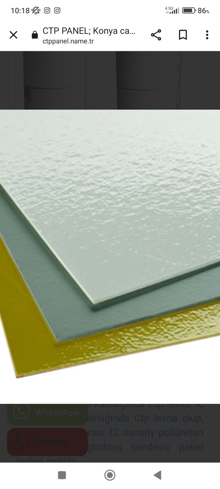 CTP panel