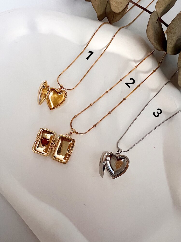 Çelik Kapaklı Madalyon Kolye✨