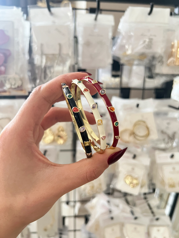Premium Seri Renkli Taşlı Kelepçe✨
