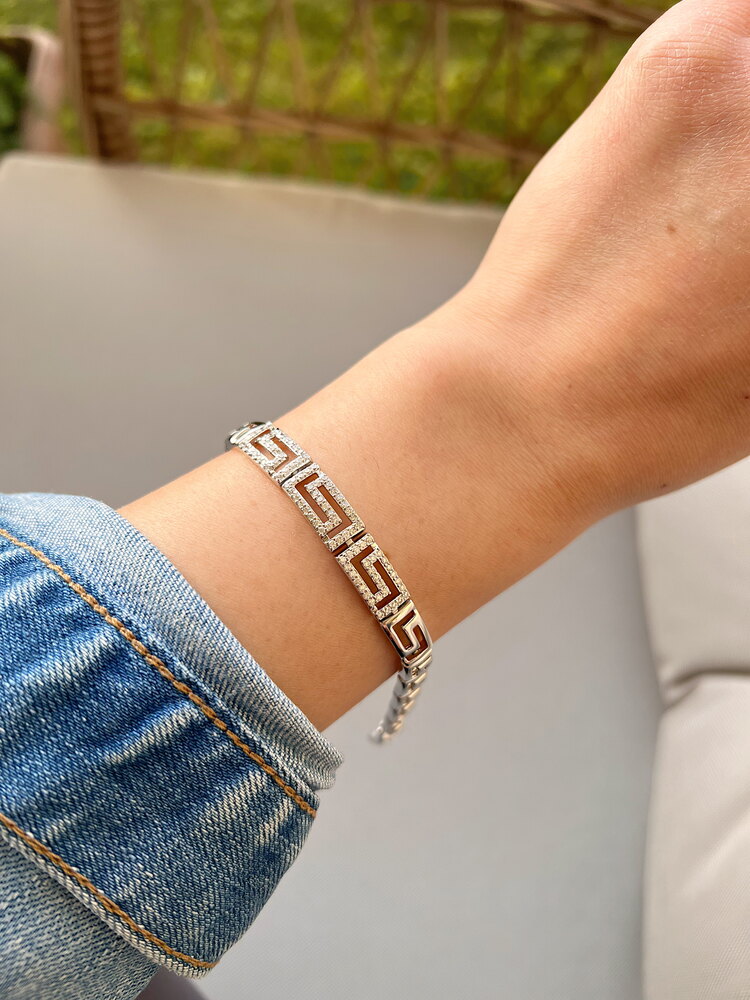 Özel seri 14k Beyaz Altın Renginde Bileklik✨