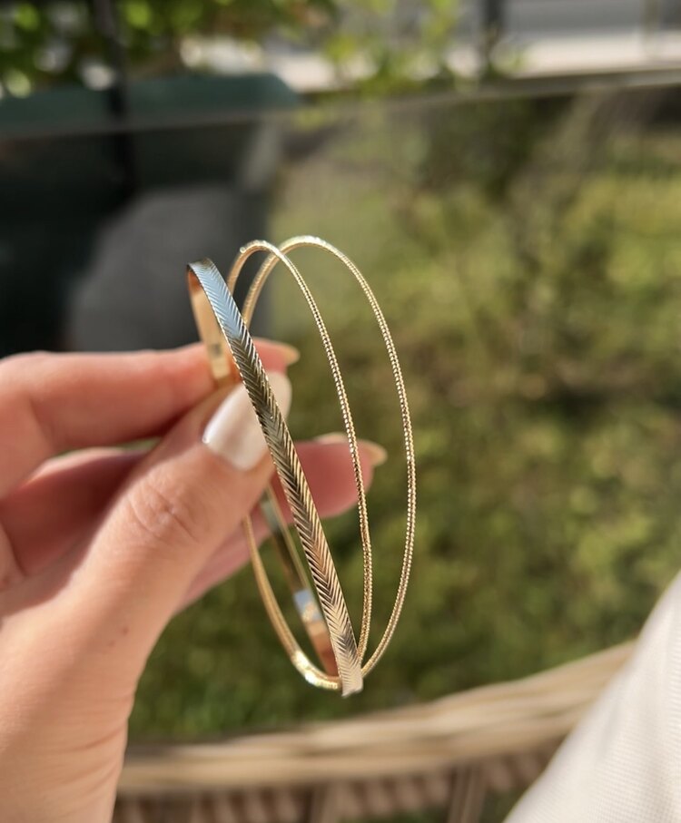 14k Özel Seri 3’lü Ajda Bilezik✨