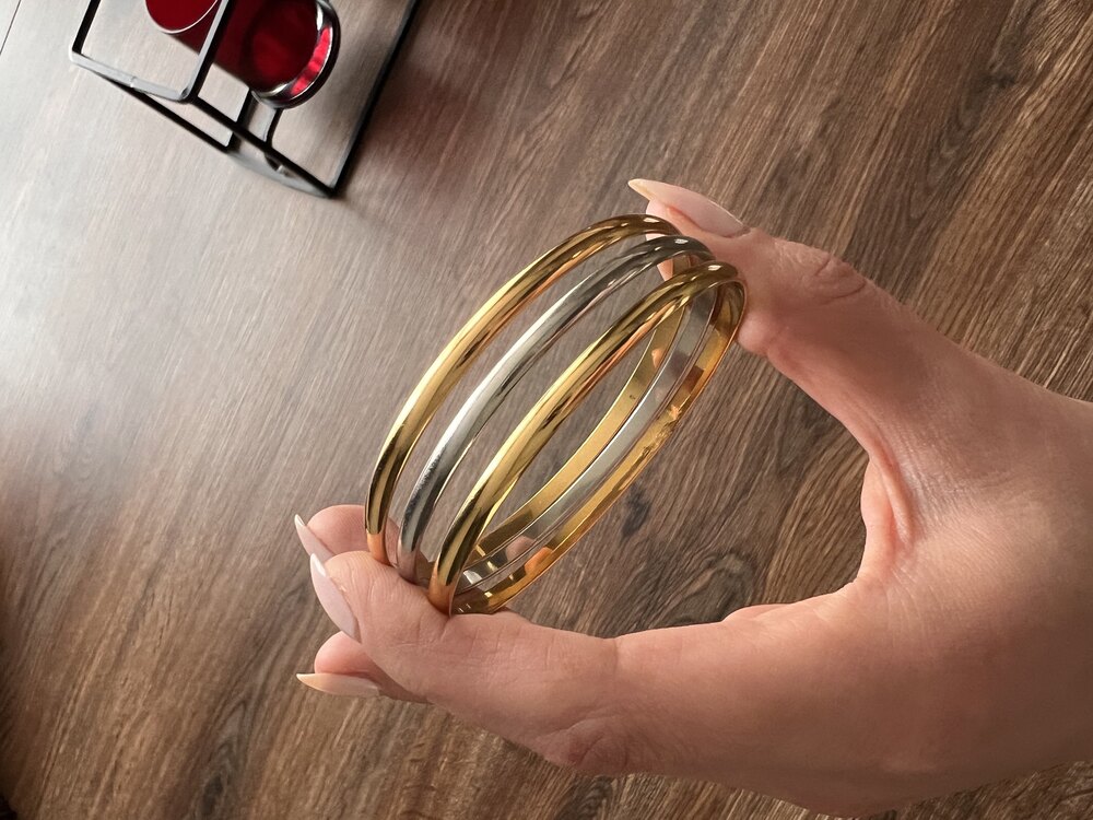 3’lü Çelik Ajda Bilezik✨