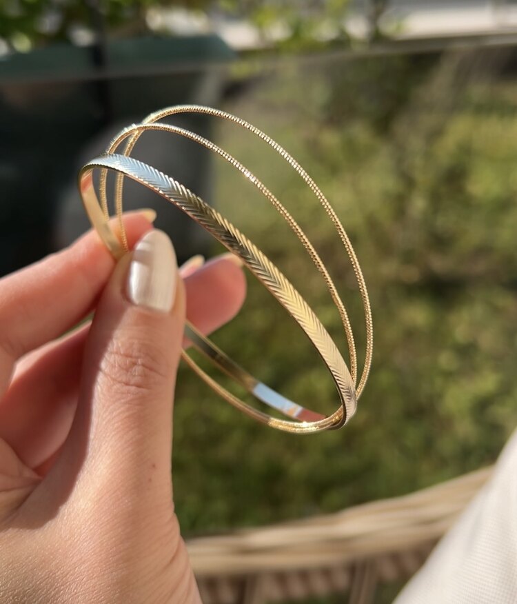 14k Özel Seri 3’lü Ajda Bilezik✨