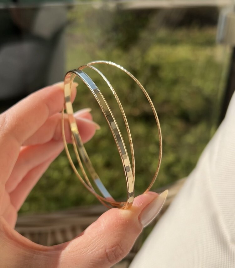 14k Özel Seri 3’lü Ajda Bilezik✨
