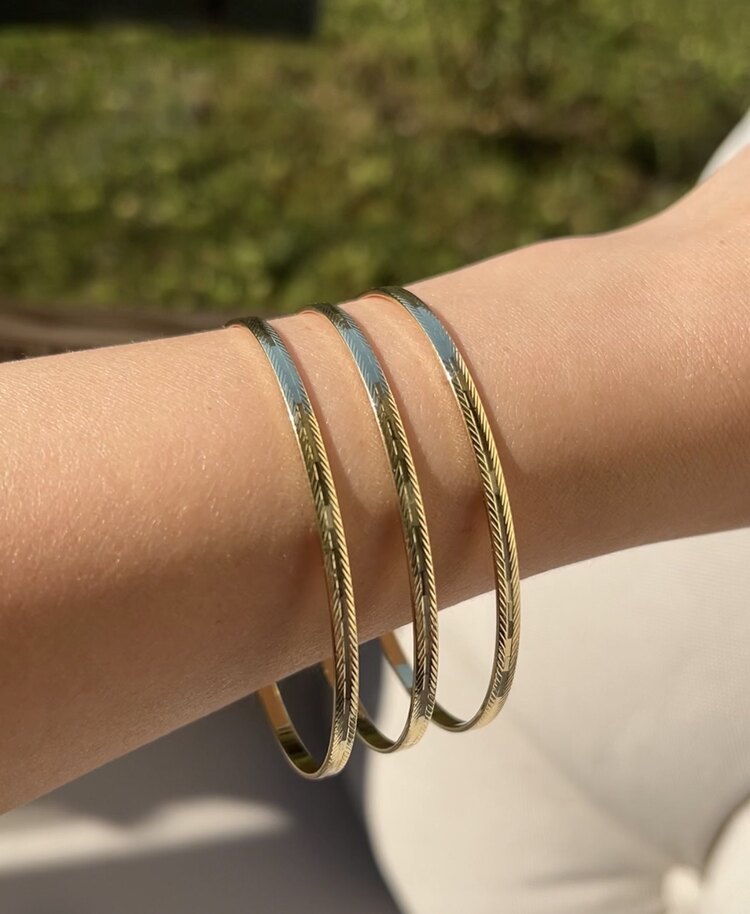 14k Özel Seri 3’lü Ajda Bilezik✨