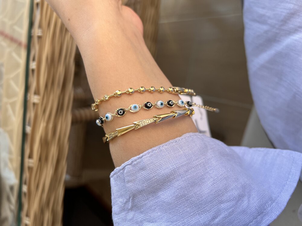 14K Xp özel seri Bileklikler✨ Ve Rodyum Kaplama Kelepçe 
