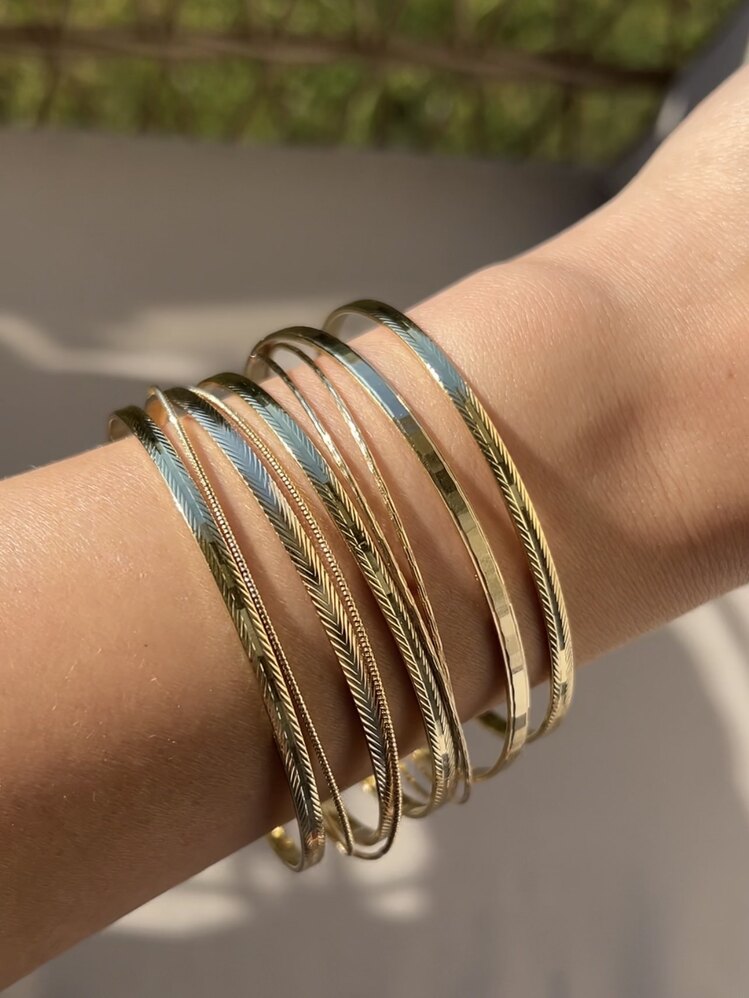 14k Özel Seri 3’lü Ajda Bilezik✨