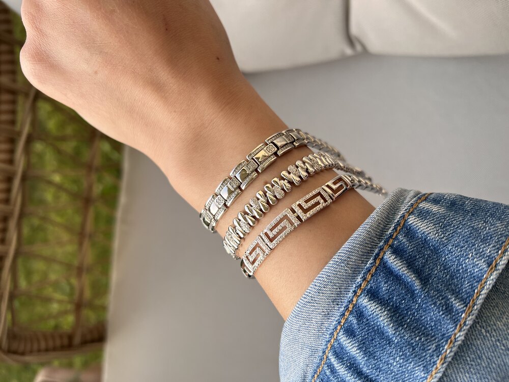 Özel seri 14k Beyaz Altın Renginde Bileklik✨