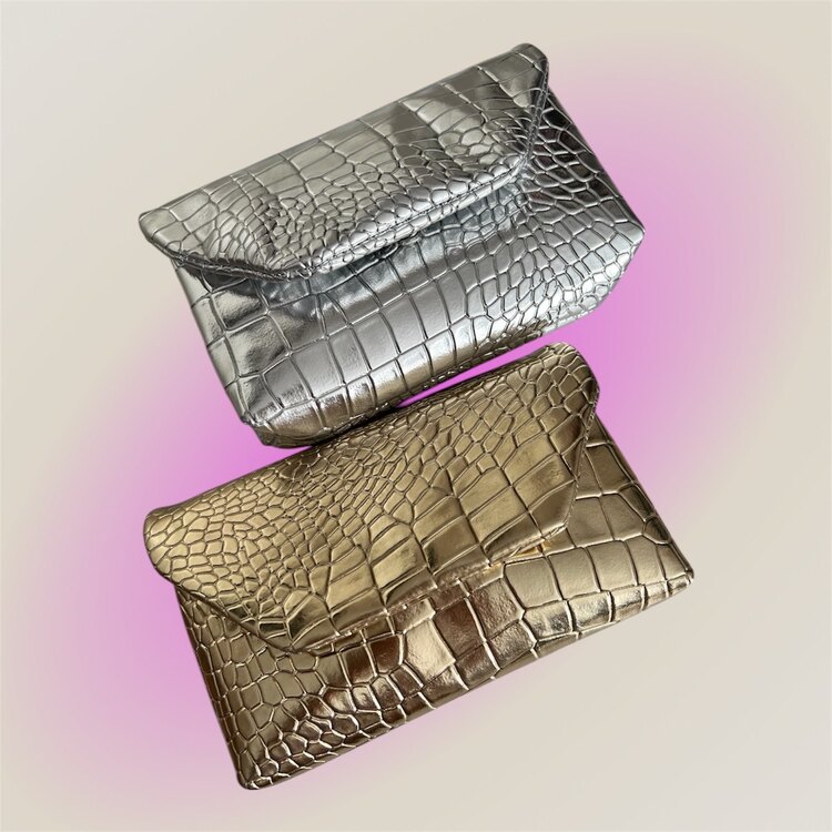 Croco Desen Zincir Askılı Omuz çantası✨