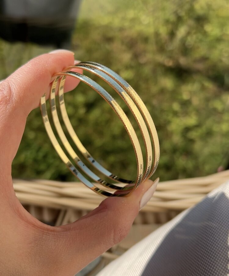14k Özel Seri 3’lü Ajda Bilezik✨