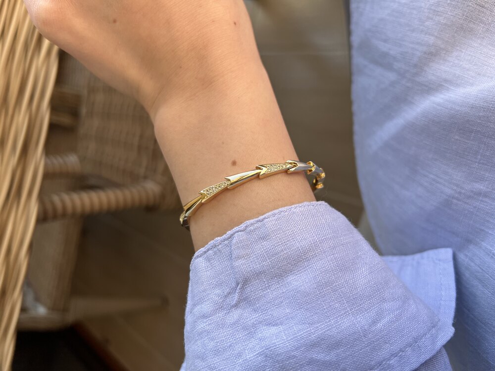 14K Xp özel seri Bileklikler✨ Ve Rodyum Kaplama Kelepçe 