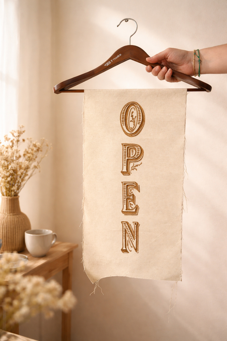 OPEN El Yapımı Yakma Sanatı Kumaş Tasarım