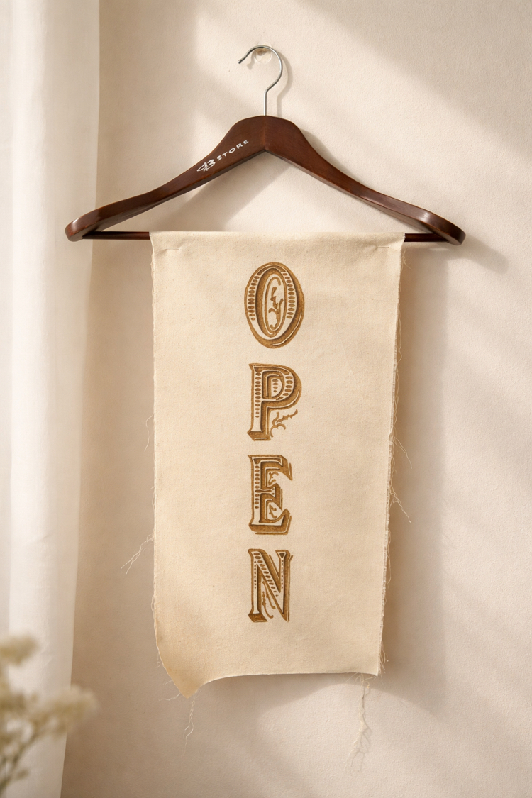 OPEN El Yapımı Yakma Sanatı Kumaş Tasarım