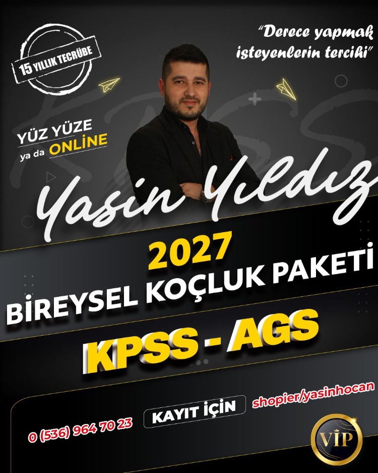 2027 KPSS-AGS KOÇLUK PAKETİ (ÖN KAYIT)