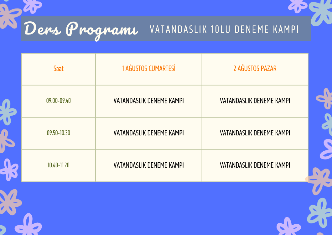 VATANDAŞLIK DENEME SINAVI KAMPI (CANLI)