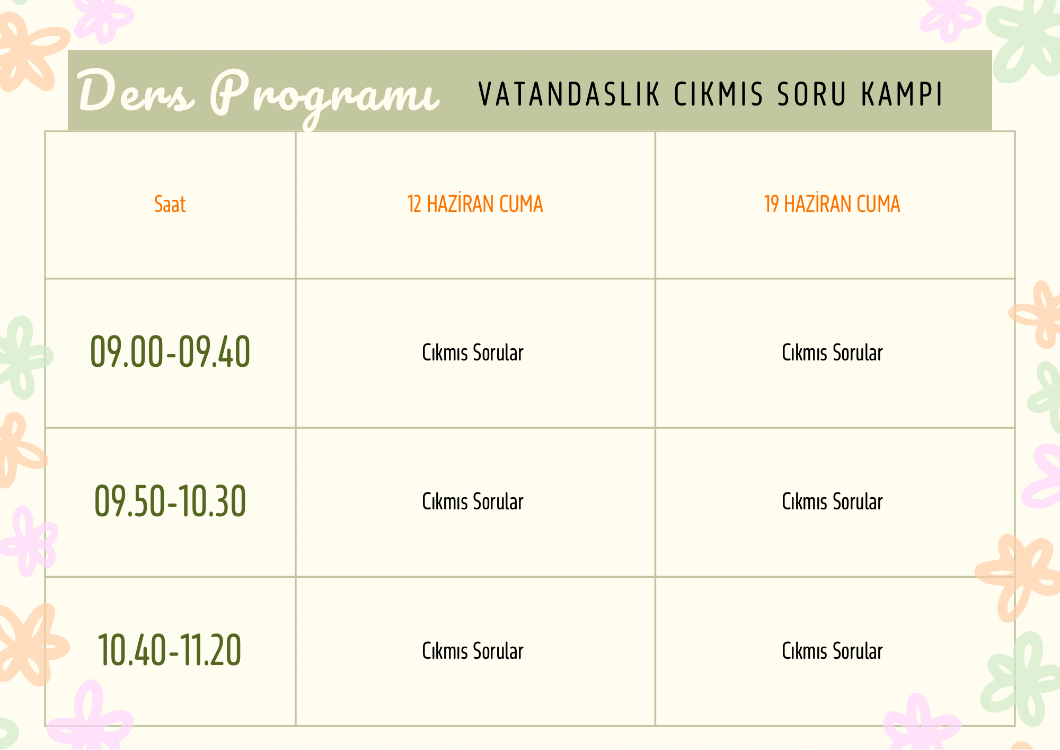 VATANDAŞLIK ÇIKMIŞ SORU KAMPI (CANLI)