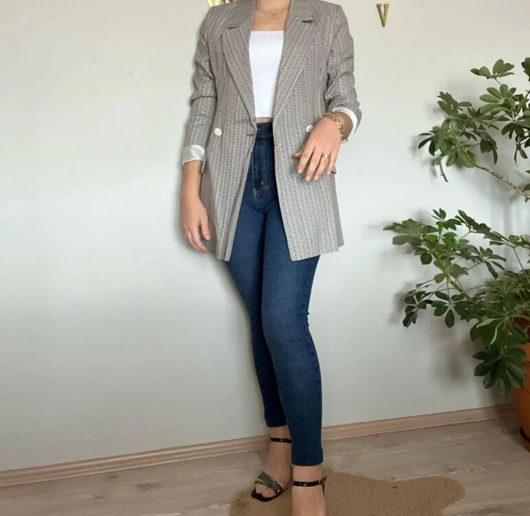 Ekstra yüksek bel full likra JEANS