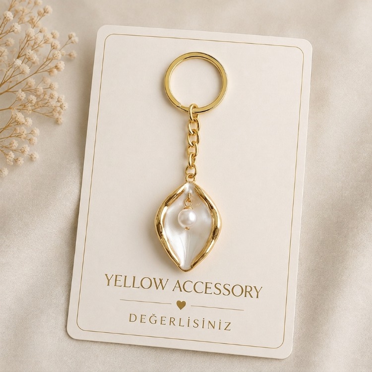 gold damla hediyelik anahtarlık 50'li paket