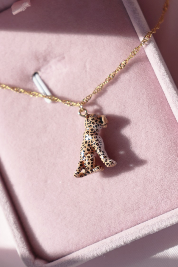 Leopar Charm Kolye