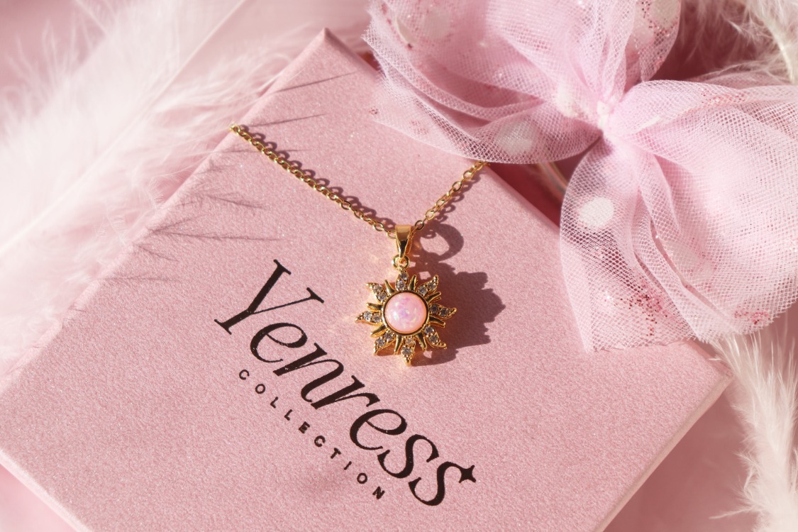 Rapunzel Opal Güneş Kolye & Yüzük Set
