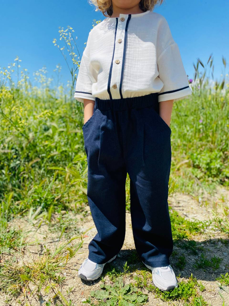 Müslin Üst- Gabardin Pant Takım
