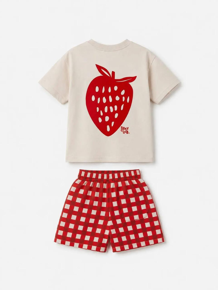 %100 Pamuk Strawberyy Alt Üst Takım