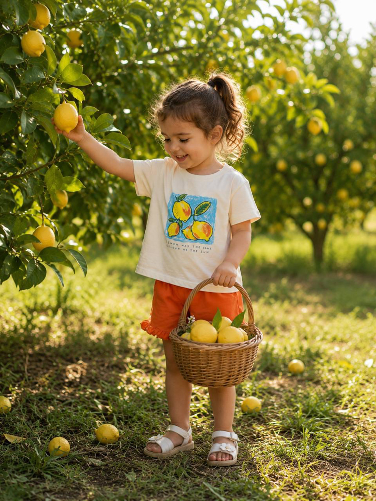 %100 Pamuk Limon Alt Üst Takım