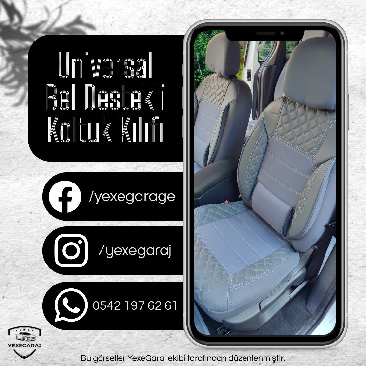 Universal Bel Destekli Koltuk Kılıfı (Online'a Özel)