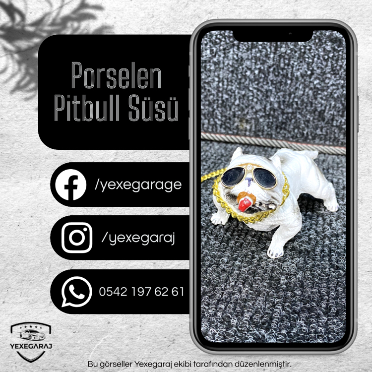 Torpidoya Pitbull Süsü Porselen