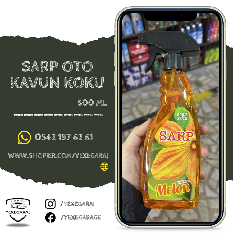 Sarp Oto ve Ortam Kokuları 500 ML
