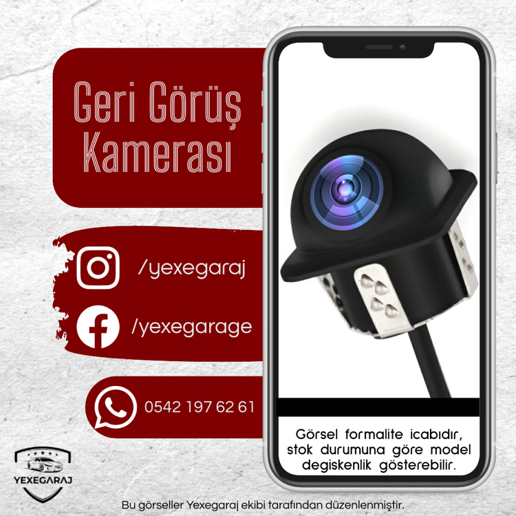 Geri Görüş Kamerası Ledli