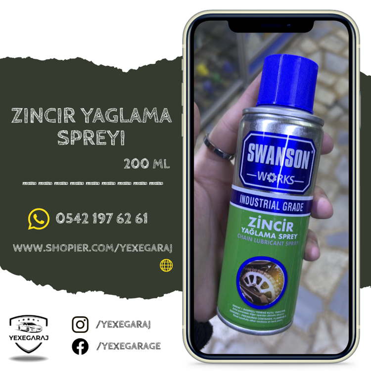 Swanson Zincir Yağlama Spreyi 200 ML